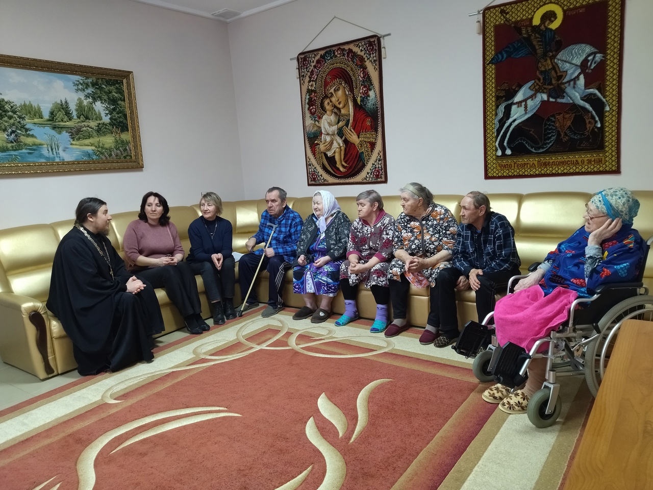Час духовного общения «Великий пост — души отдохновение» в Иловском доме-интернате для престарелых и инвалидов.