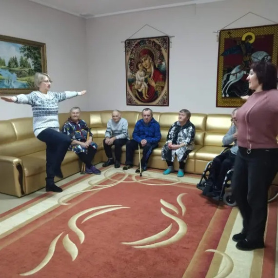 В Иловском доме-интернате для престарелых и инвалидов состоялся просмотр лекции «Физическая активность в пожилом возрасте».
